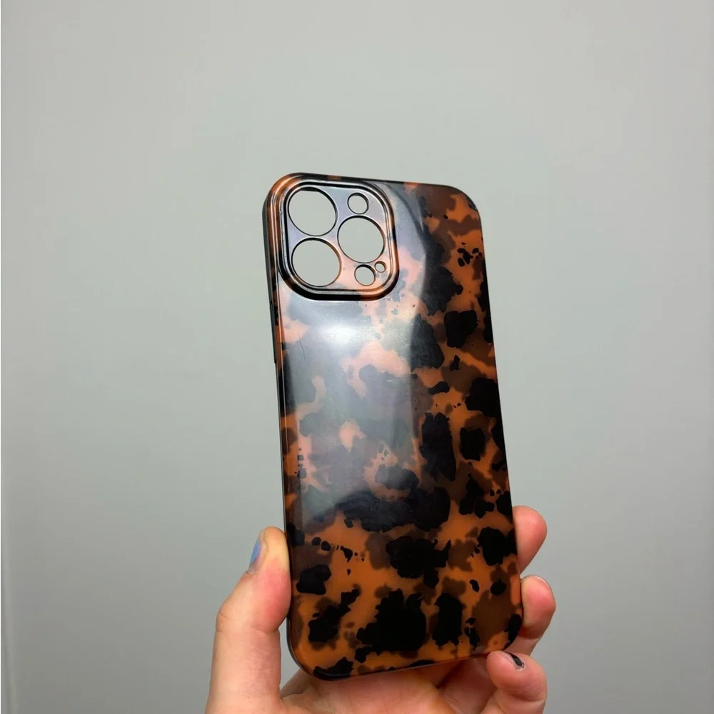 Iphone 13‎ pro max tortoiseshell print phone case
